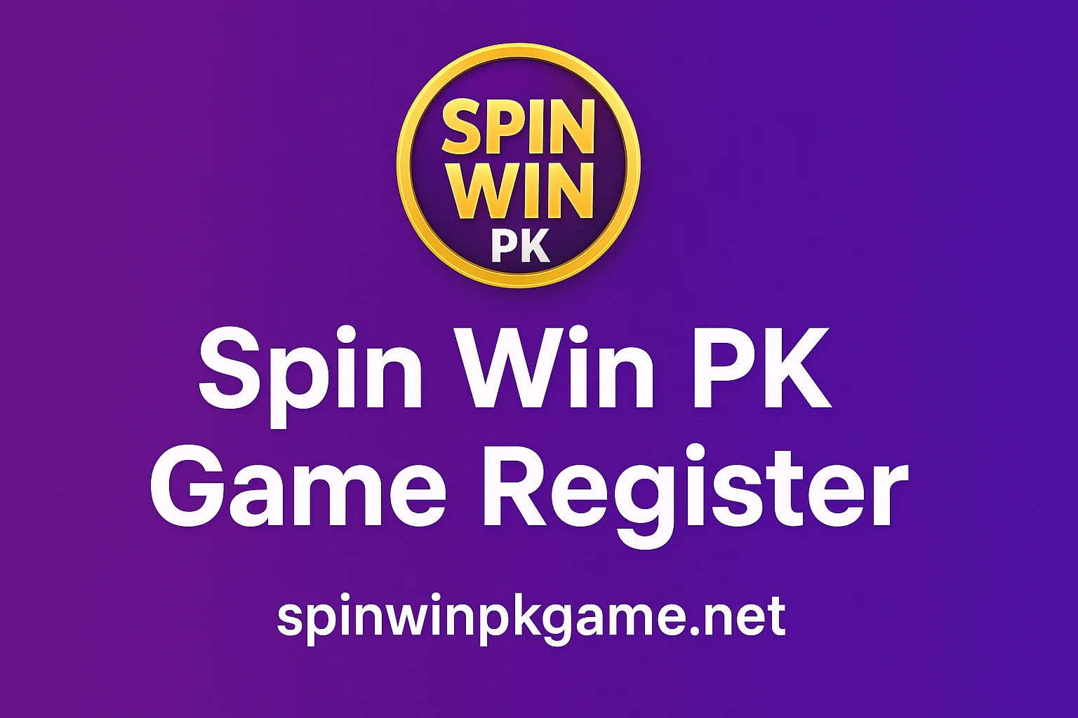 Spin Win PK Game Register