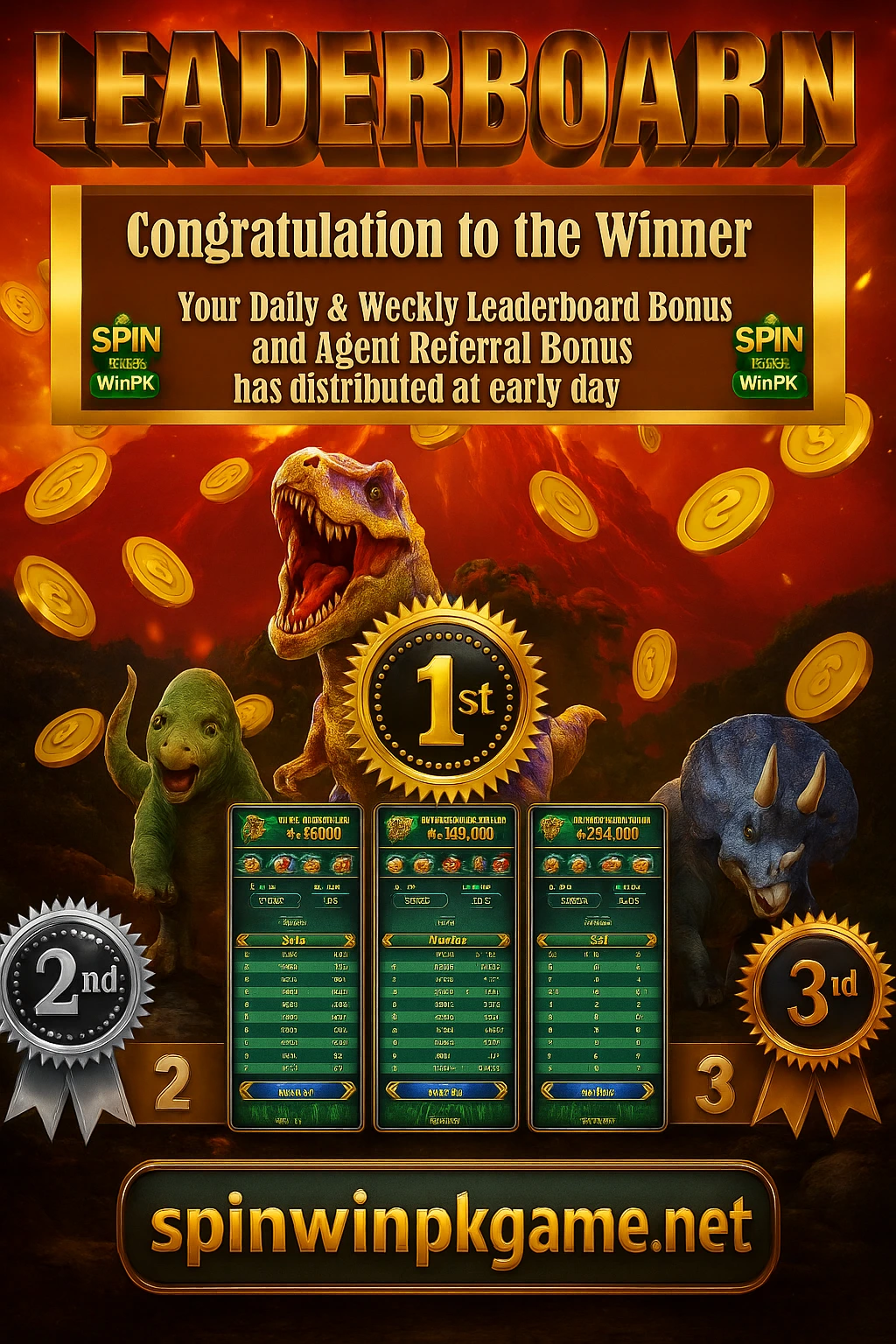 Spin Win PK Leaderboard